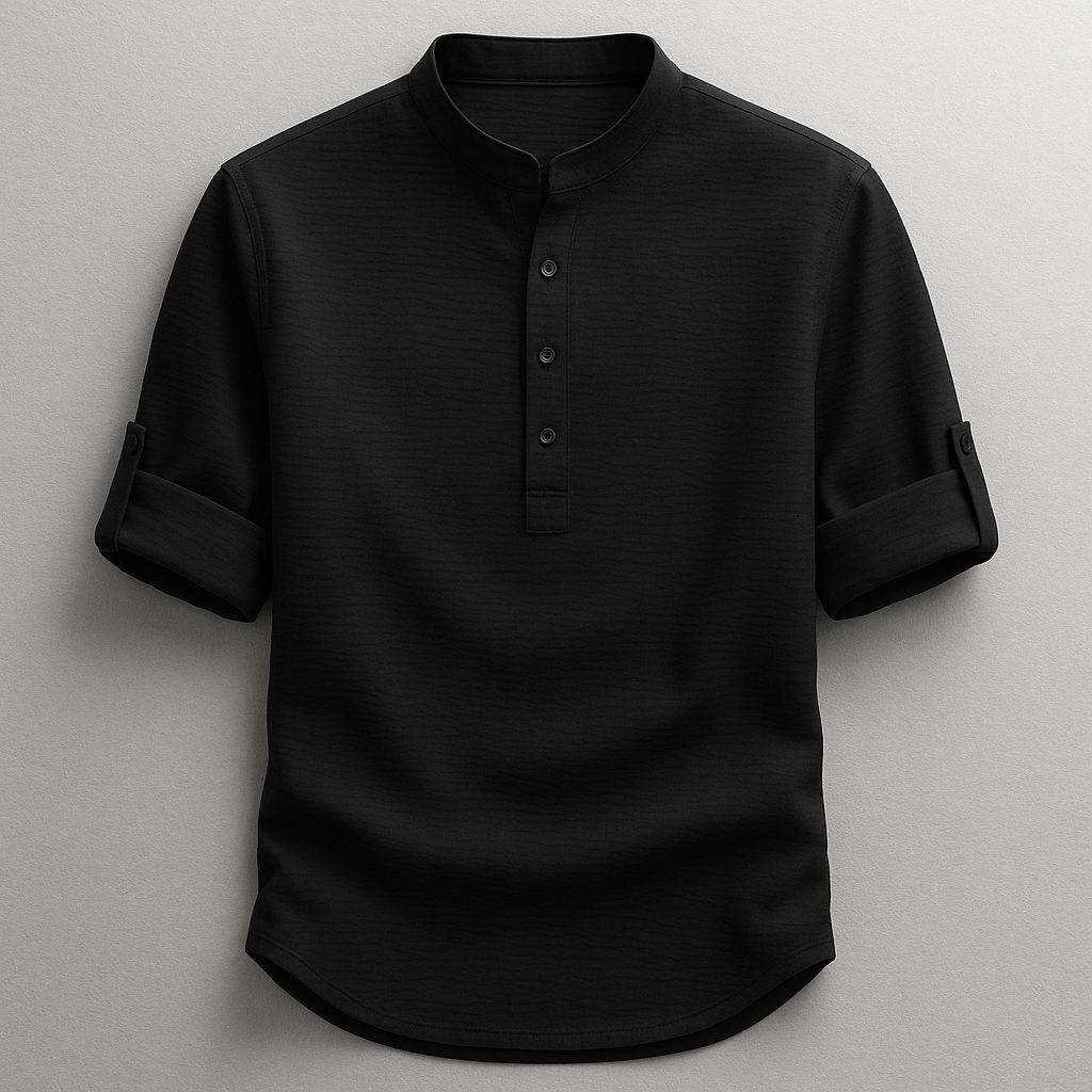Tobias Textured Henley Shirt