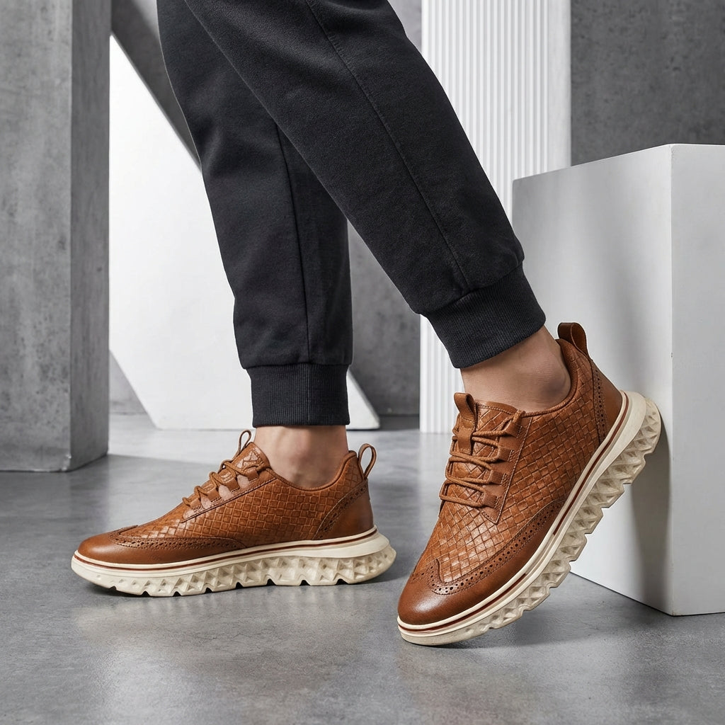 Bramwell Leather Trainer