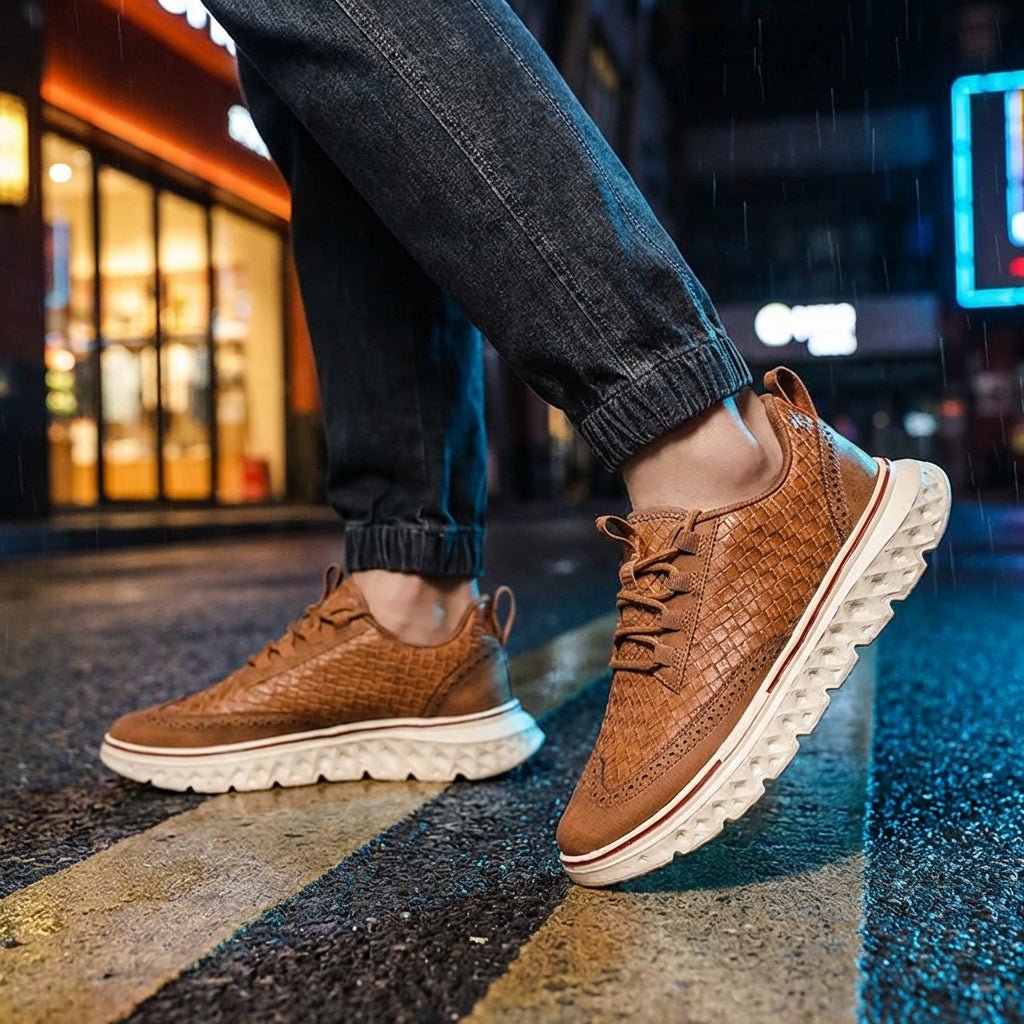 Bramwell Leather Trainer