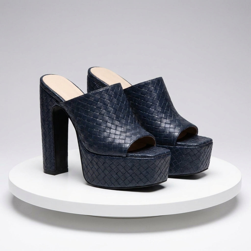 Nia Block-Heel Mules
