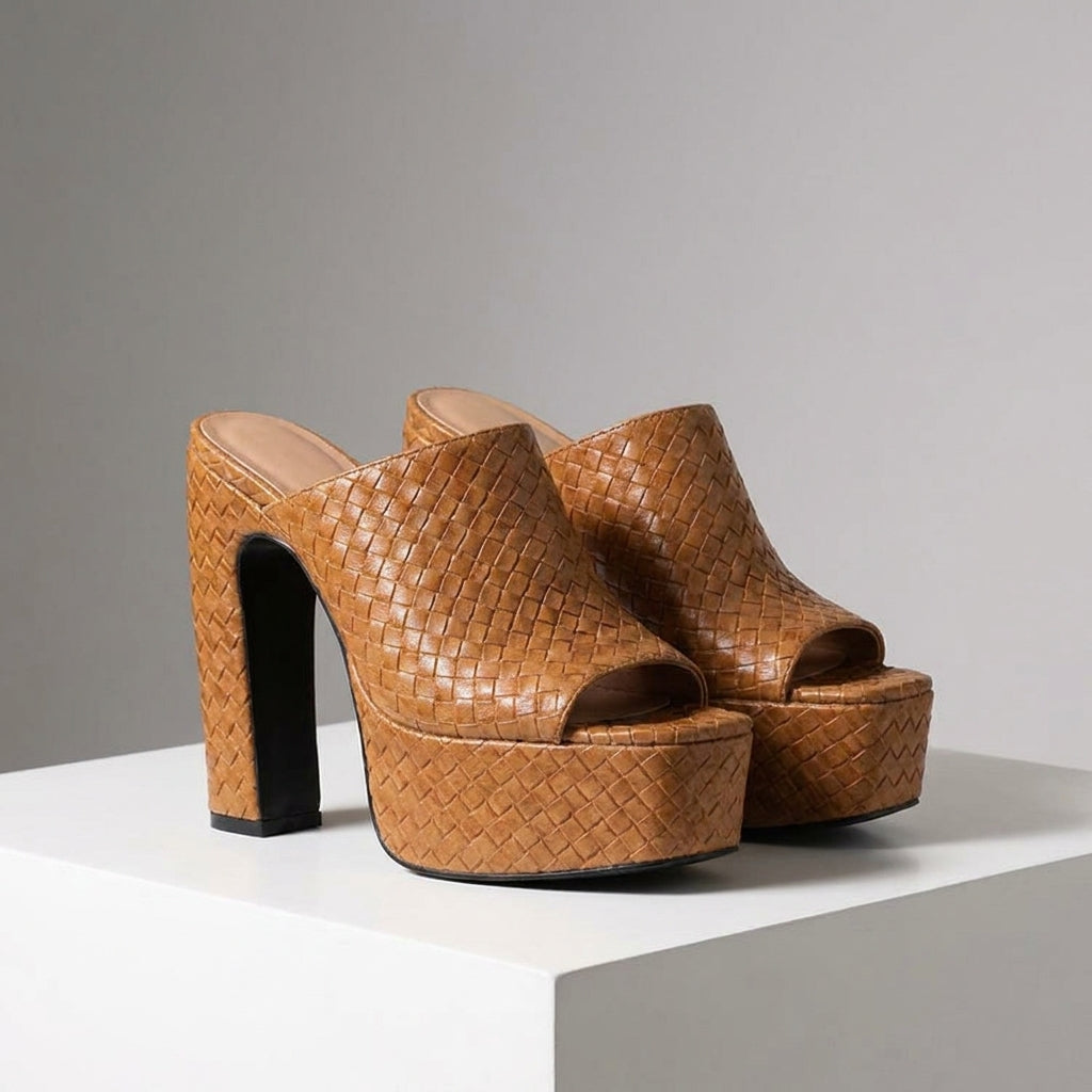 Nia Block-Heel Mules