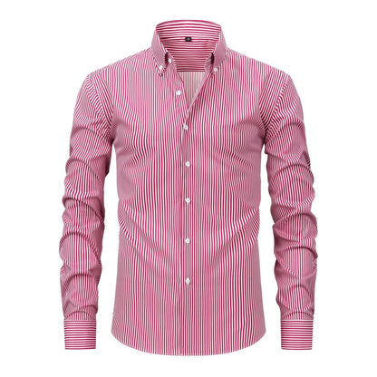 Aurelio Striped Stretch Shirt
