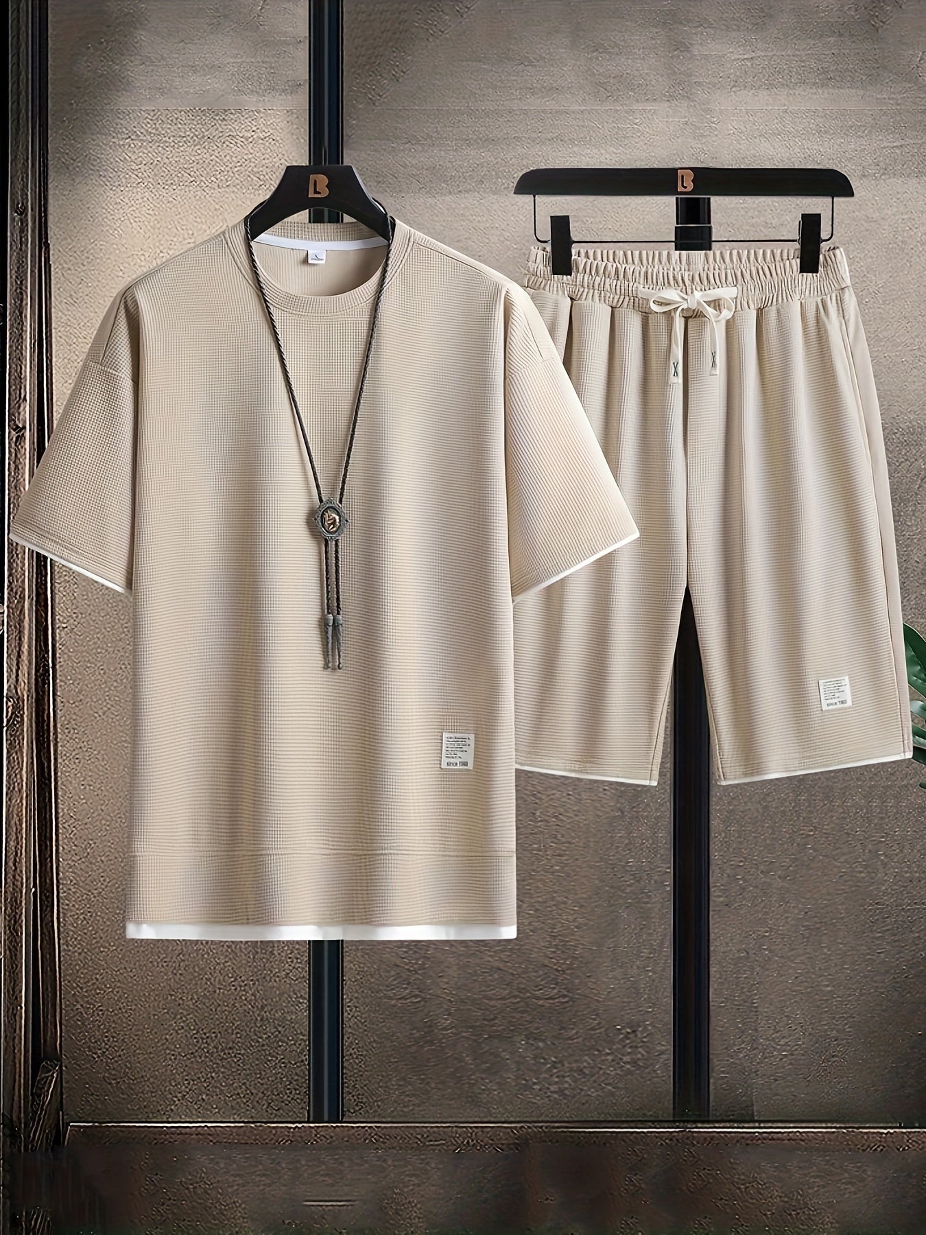 Nolan Waffle-Knit Lounge Set