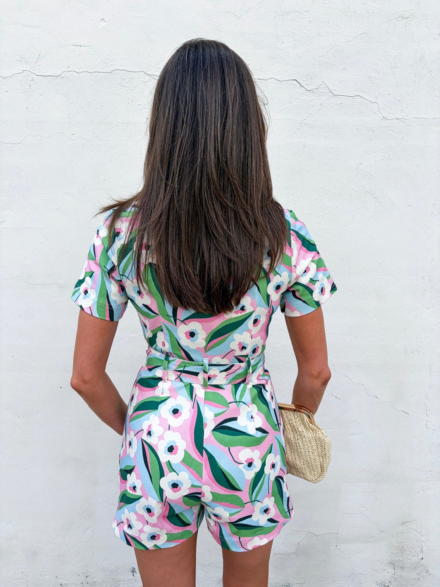 Sweet Like Spring Belted Romper