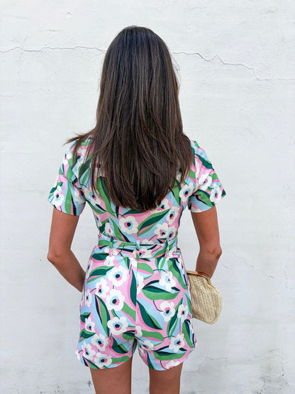 Sweet Like Spring Belted Romper