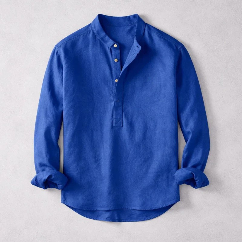 Errol Linen Henley Shirt
