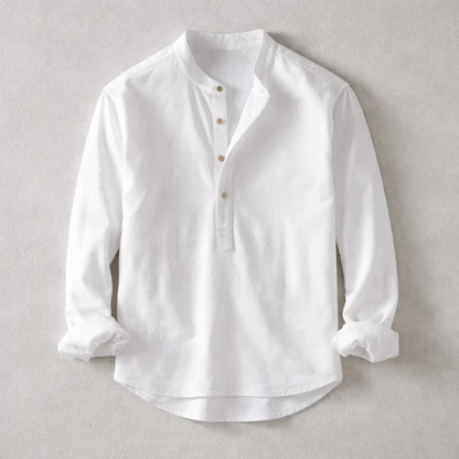 Errol Linen Henley Shirt