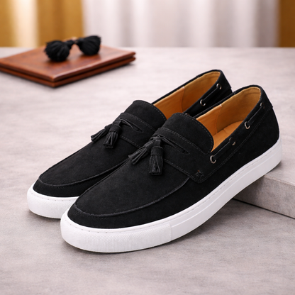 Suede Tassel Loafers