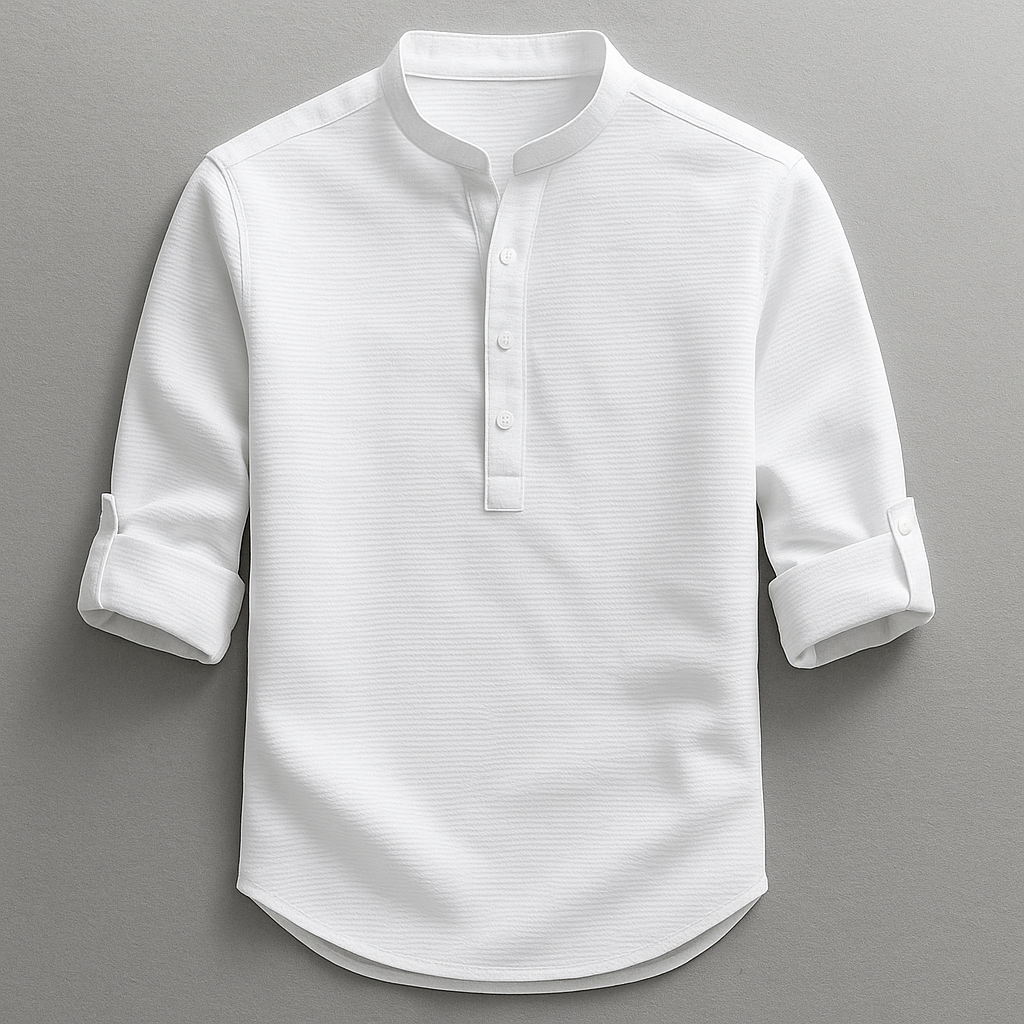 Tobias Textured Henley Shirt