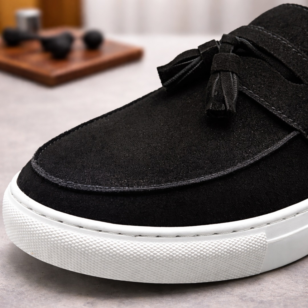 Suede Tassel Loafers