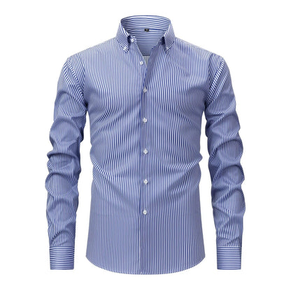 Aurelio Striped Stretch Shirt