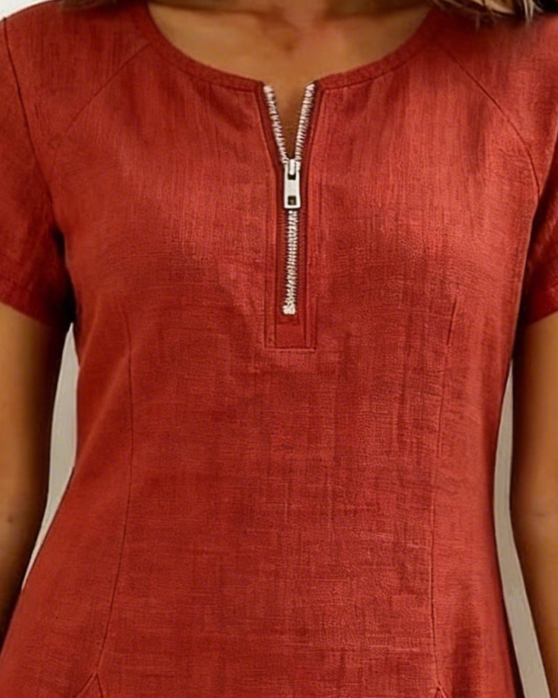 Elise Linen Dress