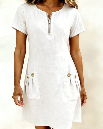 Elise Linen Dress