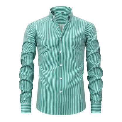 Aurelio Striped Stretch Shirt