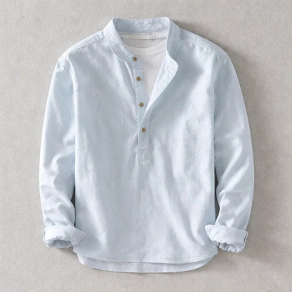 Errol Linen Henley Shirt