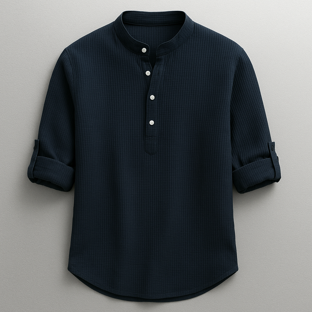 Tobias Textured Henley Shirt
