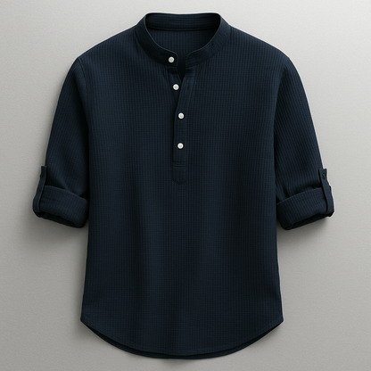 Tobias Textured Henley Shirt