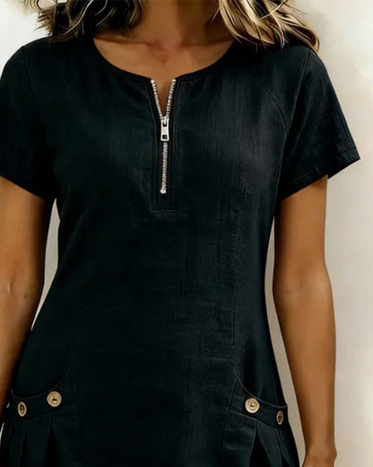 Elise Linen Dress