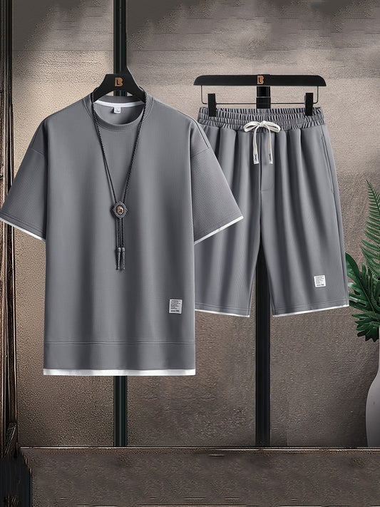 Nolan Waffle-Knit Lounge Set