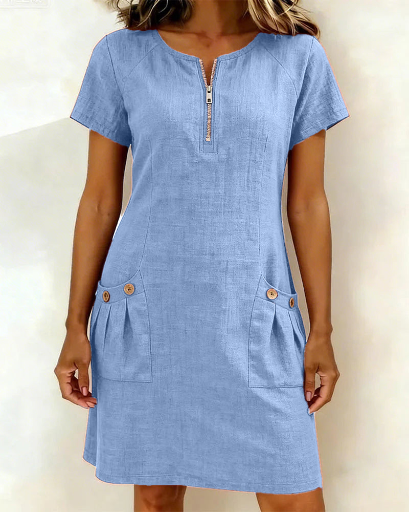 Elise Linen Dress