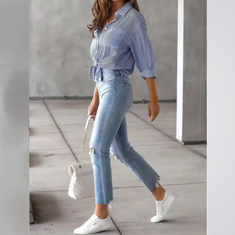 Priya Striped Relaxed Shirt