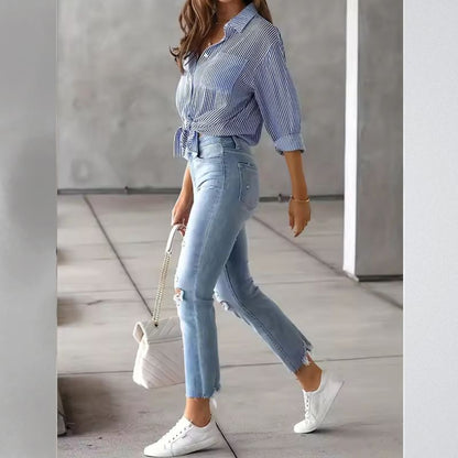 Priya Striped Relaxed Shirt