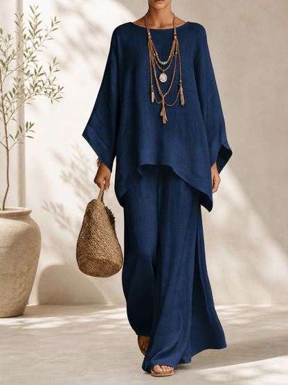 Celine™ | Elegant Linen Two-Piece Set
