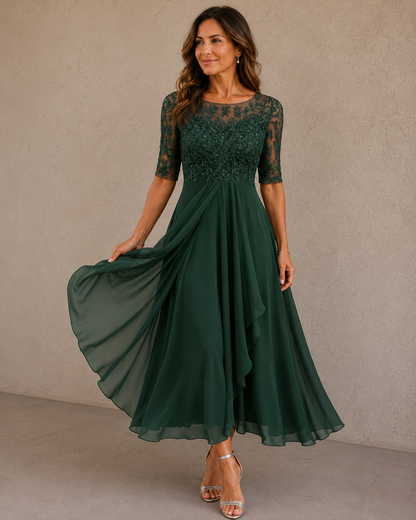 Arabella Lace Midi Dress