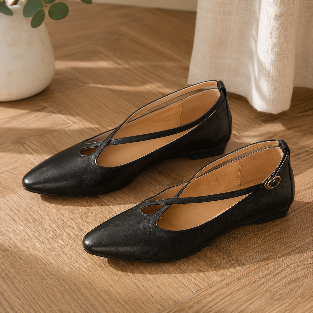 Aveline Leather Flats