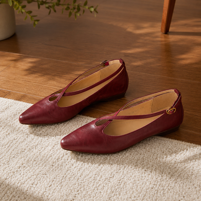 Aveline Leather Flats