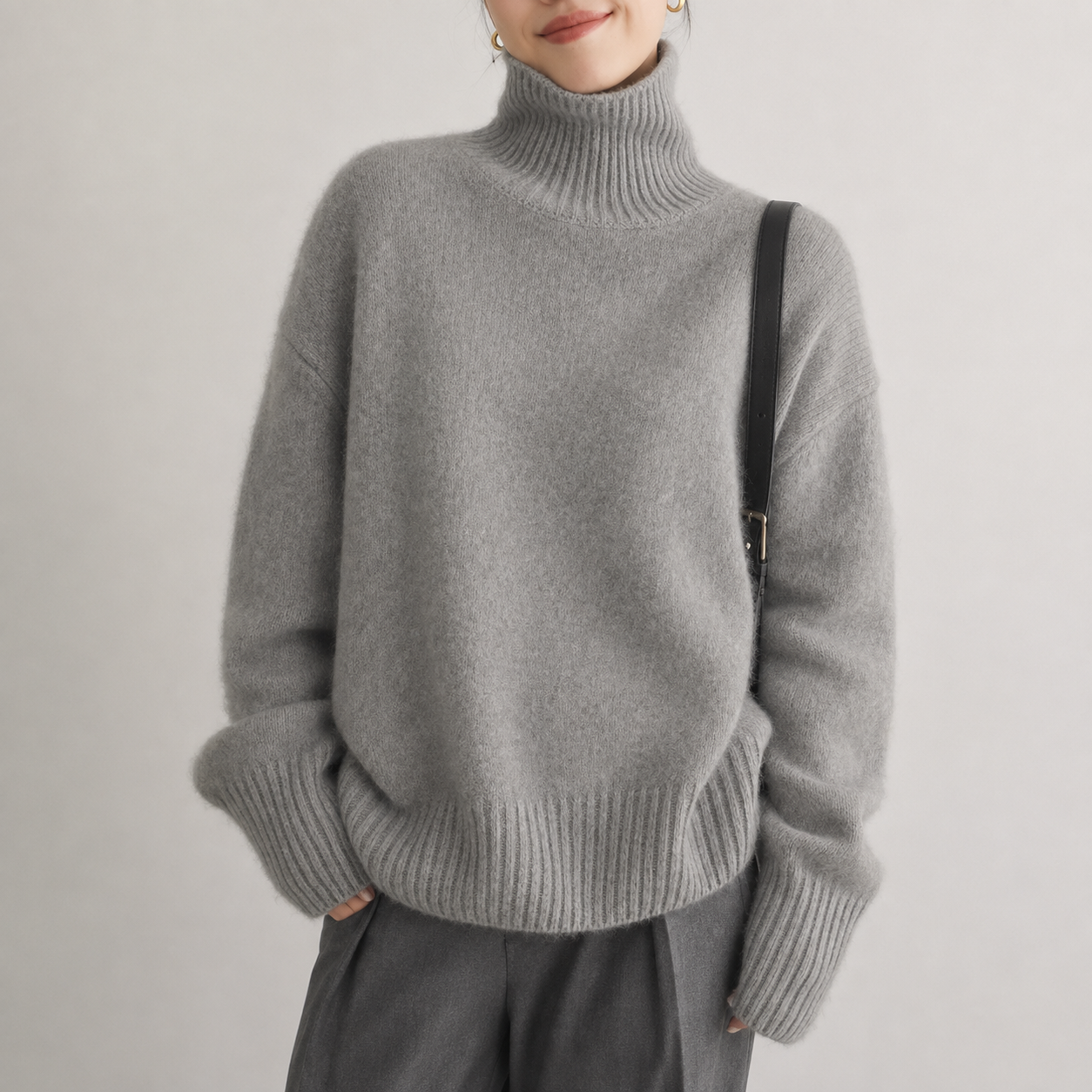Isadora Cashmere Roll-Neck Jumper
