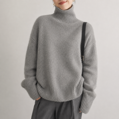 Isadora Cashmere Roll-Neck Jumper