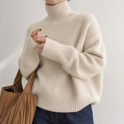 Isadora Cashmere Roll-Neck Jumper