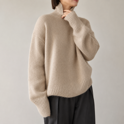 Isadora Cashmere Roll-Neck Jumper