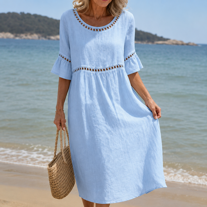 Vivienne Linen Maxi Dress