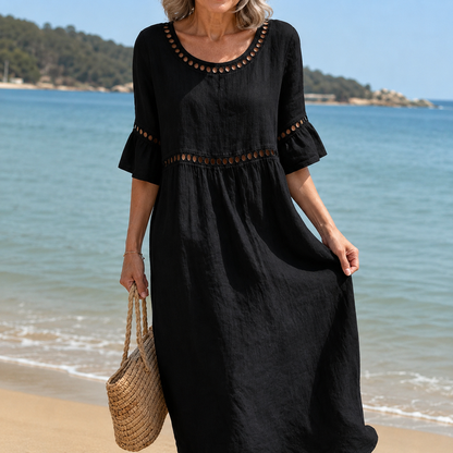 Vivienne Linen Maxi Dress