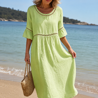 Vivienne Linen Maxi Dress