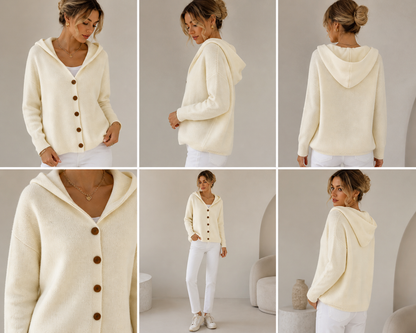 Zulo Cotton Hooded Cardigan