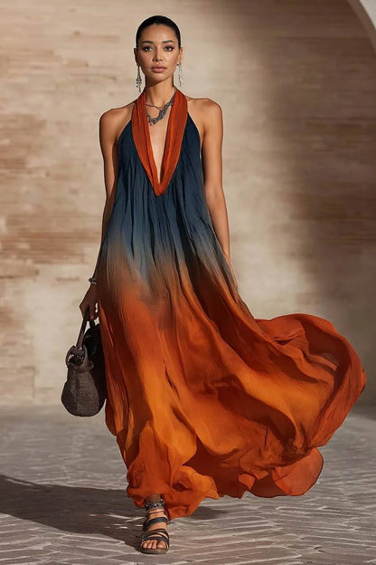 Ottilie Halter Maxi Dress