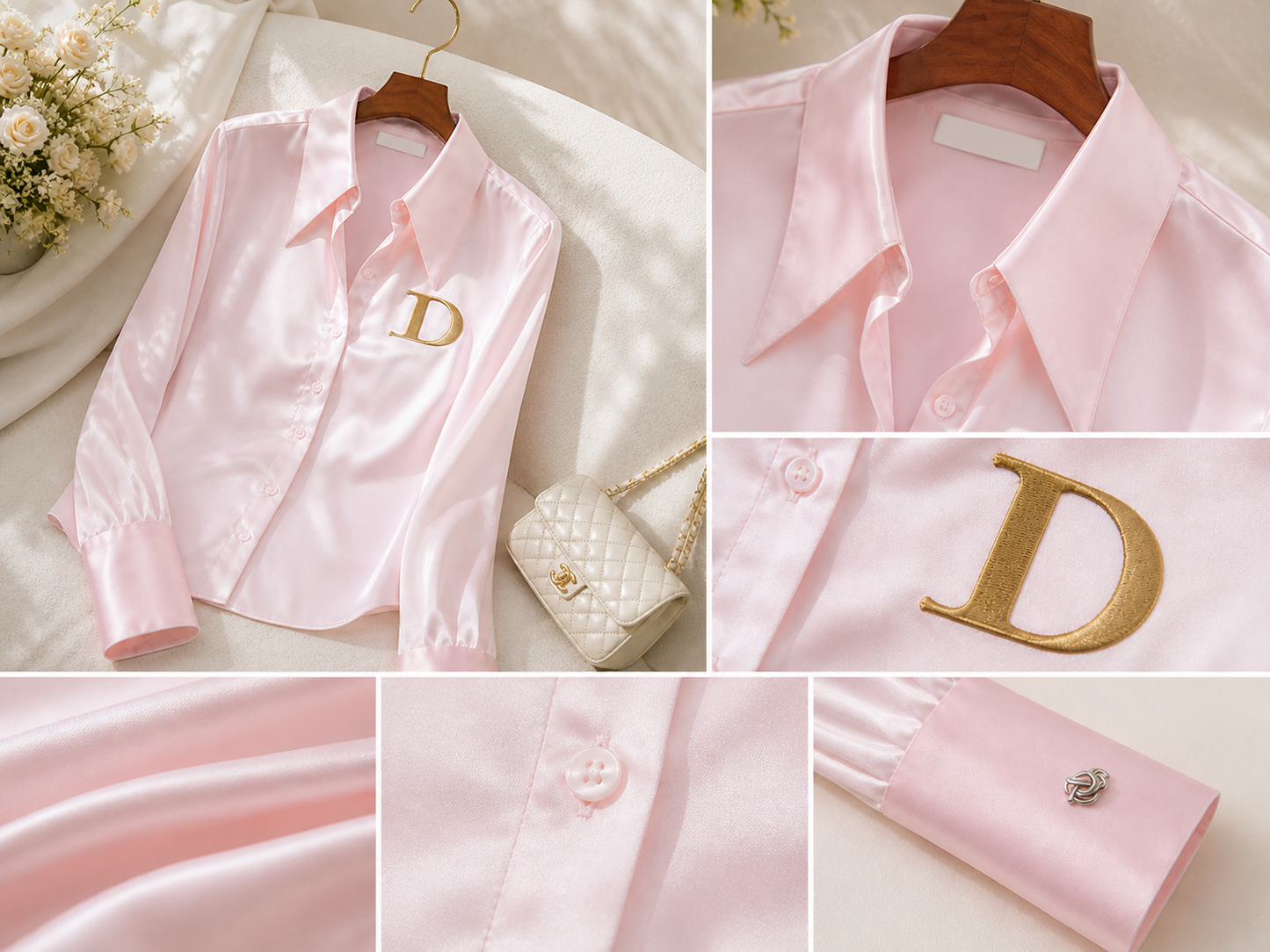 D’Or Signature Satin Shirt
