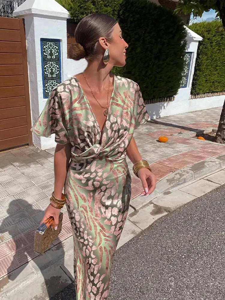 Saoirse Copper Midi Dress