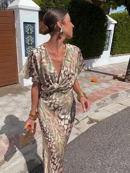 Saoirse Copper Midi Dress