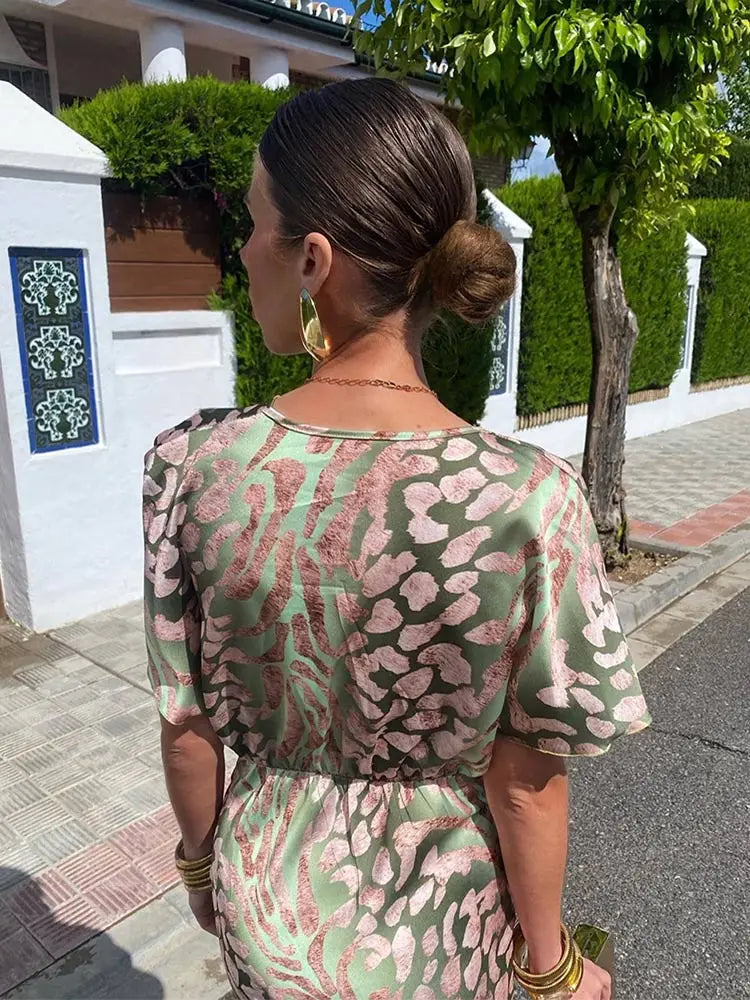 Saoirse Copper Midi Dress