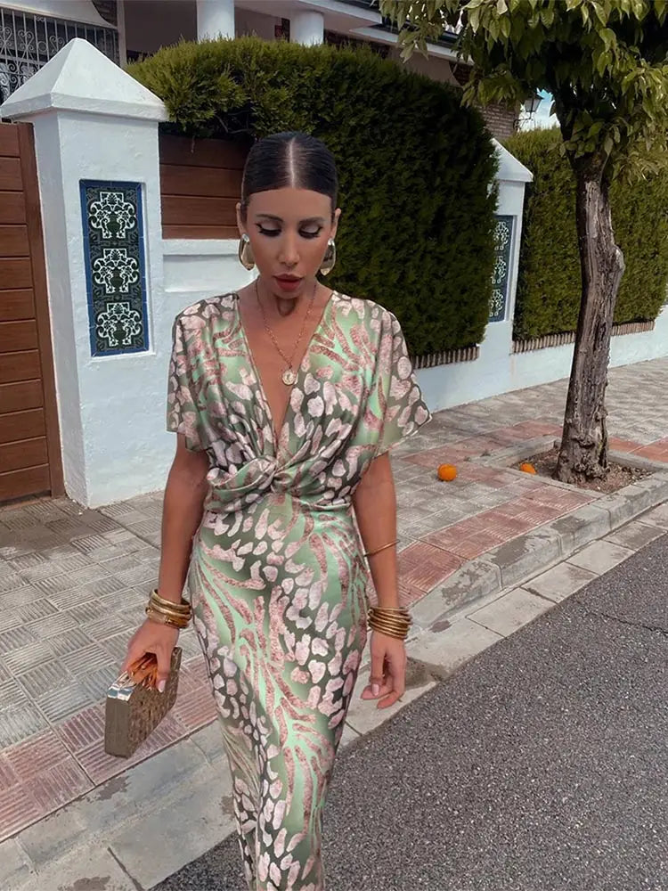 Saoirse Copper Midi Dress