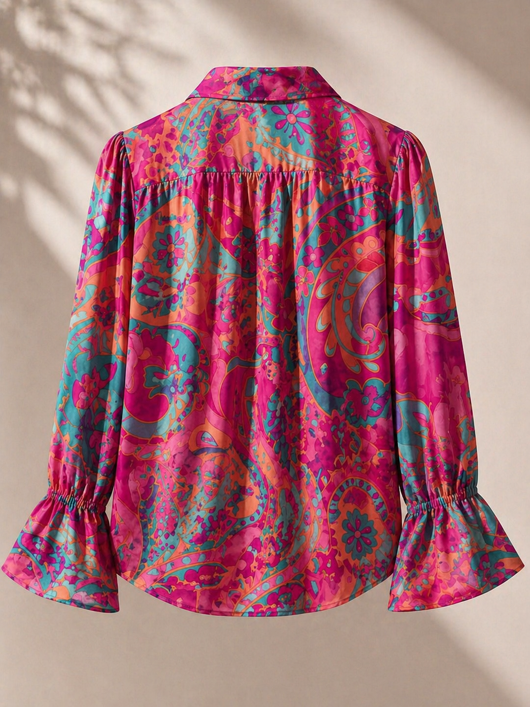 Vintage Floral Print Blouse