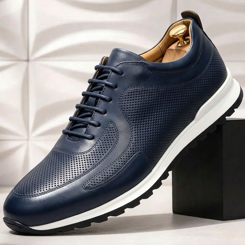 Lussu Cowhide Leather Sneakers
