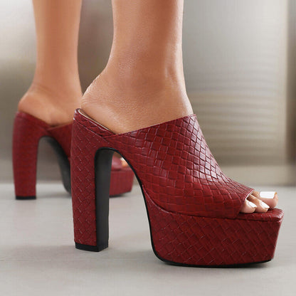 Nia Block-Heel Mules