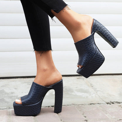 Nia Block-Heel Mules