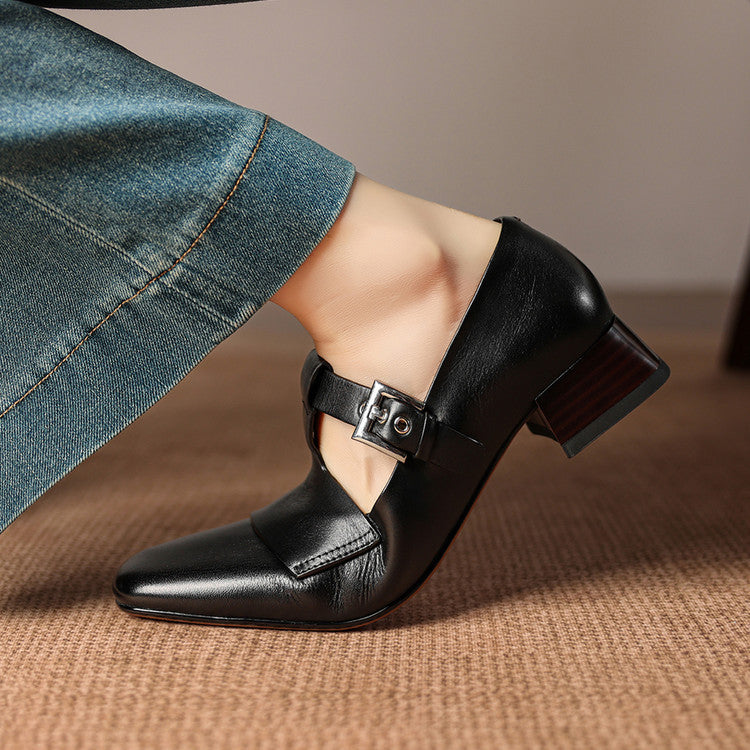 Sasha Leather Heels