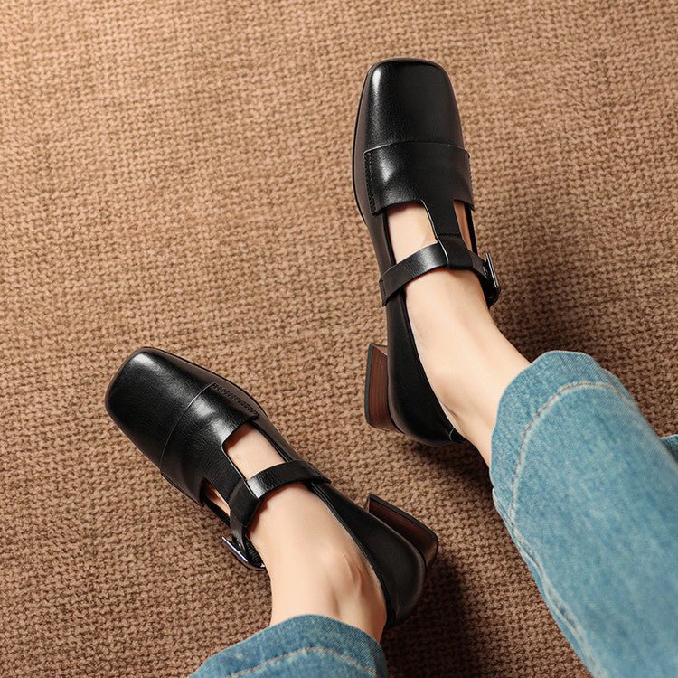 Sasha Leather Heels